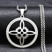 New Stainless Steel Pendant Necklace For Men And Women Silver