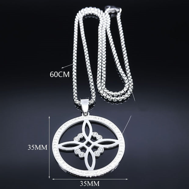 New Stainless Steel Pendant Necklace For Men And Women Silver