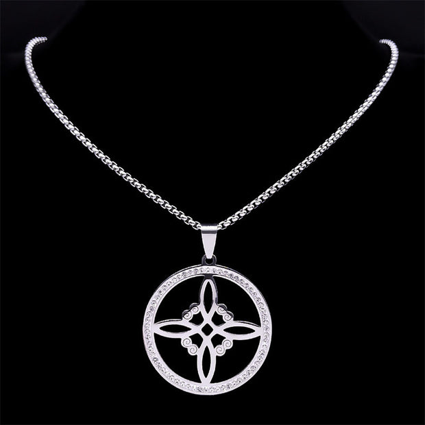 New Stainless Steel Pendant Necklace For Men And Women Silver