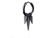 Stainless Steel Tassel Single Point Stud  Men Pierced Earrings