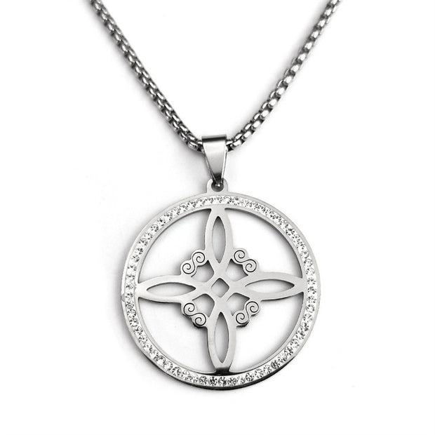 New Stainless Steel Pendant Necklace For Men And Women Silver